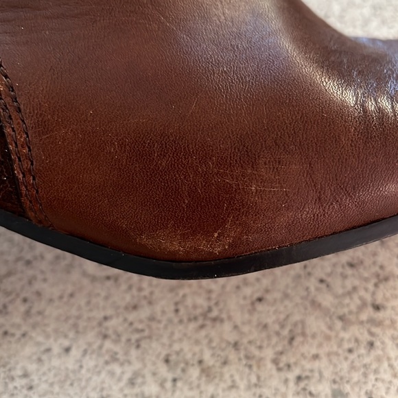 Coach Page Brown Embossed Ankle Boots. - Picture 10 of 15